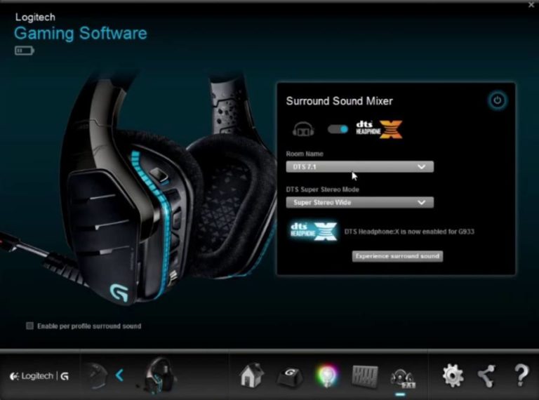 g933 not showing up in logitech gaming software
